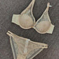 Trending Sexy Lace Thin Bra + Panties Sets - Women Bra With Steel Hollow Underwear - Gathered Deep V Bra Set (TSB4)