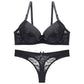 Sexy Gorgeous Women's Bra Set - No Straps Underwear - Brief Set - Push Up Plus Size Bra + Thong (TSB4)