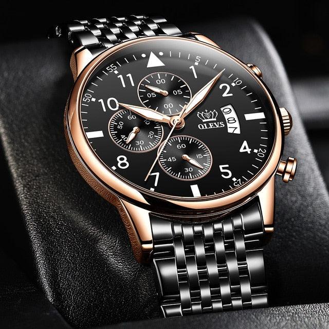 New Fashion Men's Watches - Luxury Sports Chronograph High Quality Quartz Watch (1U84)(MA9)
