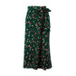 Sexy Leopard Print Long Skirts - Women High Waist Midi Skirt Bow Tie - Summer Sexy Split Wrap Skirt (BSK)
