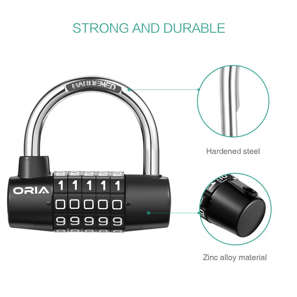 5 Button Code Lock 5 Digit Combination Lock Code Number - Security Drawer Cabinet Padlock ...