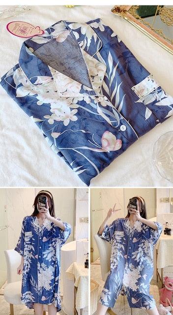 Great Sleeping Long Style Sleep Shirts Nightgown - Sexy Lingerie - Summer Femme Nightdress (1U90)