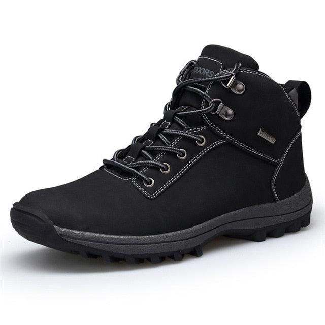 Outdoor Fashion Leather Men's Boots - Comfortable Waterproof Ankle Boots (MSB4)(F16)(F13)