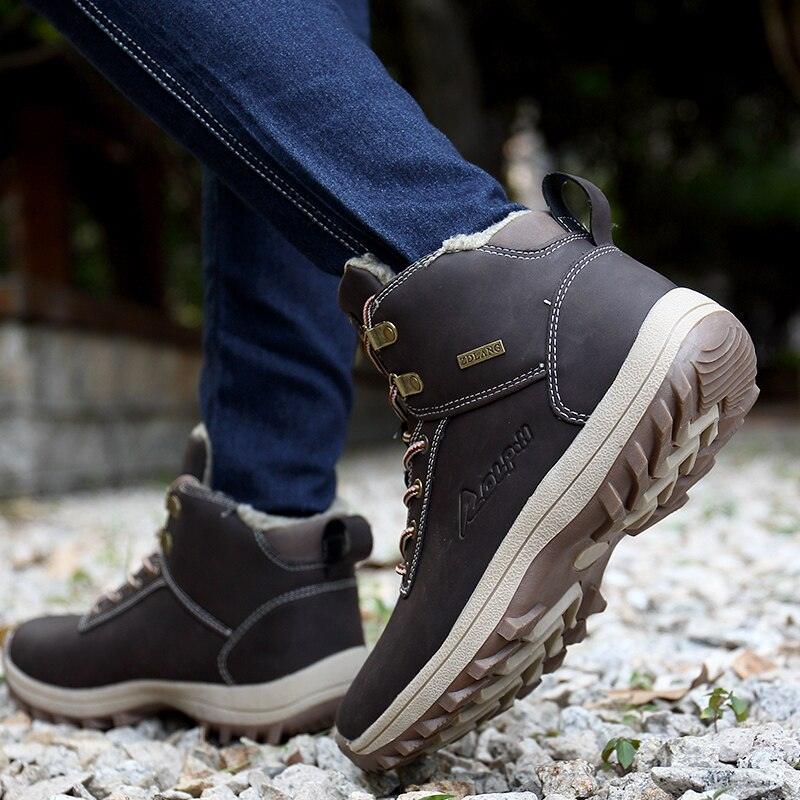 Outdoor Fashion Leather Men's Boots - Comfortable Waterproof Ankle Boots (MSB4)(F16)(F13)
