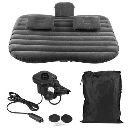 Oversea Car Inflatable Bed - Back Seat Mattress Airbed - Rest Sleep Travel Camping Black/Gray Car Accessories (1U105)(6LT1)(1U89)(3LT1)