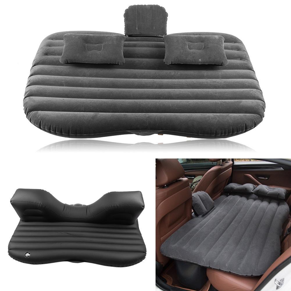 Oversea Car Inflatable Bed - Back Seat Mattress Airbed - Rest Sleep Travel Camping Black/Gray Car Accessories (1U105)(6LT1)(1U89)(3LT1)
