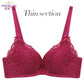 Nice Women's Bra - Floral Lace 1 Piece Small Chest Push Up Bra - Sexy Underwear Bow 3/4 Cup (D27)(TSB3)