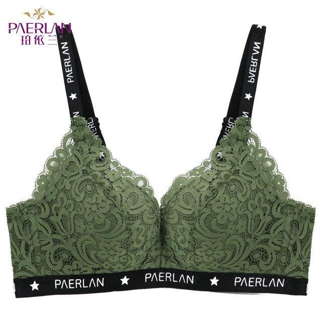 Paerlan Wire Free Comfortable Small Breast Push Up 3/4 Cup Bra