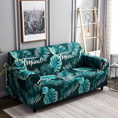 Elastic Print Sofa Cover All-inclusive Couch Slipcovers For Living Room Couch Cover L shape Armchair Cover 1/2/3/4 Seat (7W3)(F74)