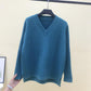 Trending Plus Size New Spring Women's Sweater - Fashion V Neck - Solid Color Tops (TP4)(TB8C)(F20)