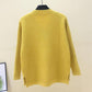 Trending Plus Size New Spring Women's Sweater - Fashion V Neck - Solid Color Tops (TP4)(TB8C)(F20)