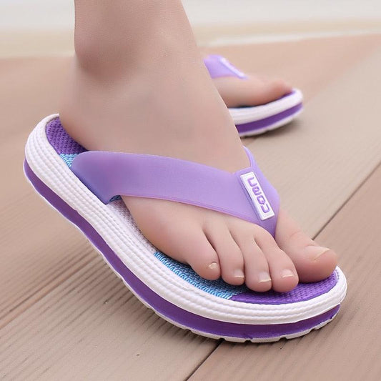 Cute Summer Slippers - Women Casual Massage Durable Flip Flops - Beach Sandals (SS4)