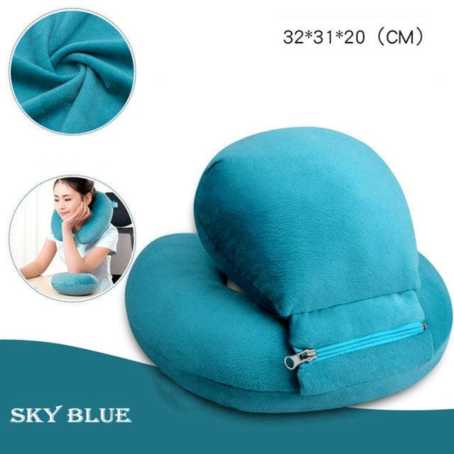 Great PP Cotton U-Shape - Travel Neck Pillow - Office Car Massage Cushion- Sleep Support Cervical Soft Pillows (9Z2)(F7)(8Z2)