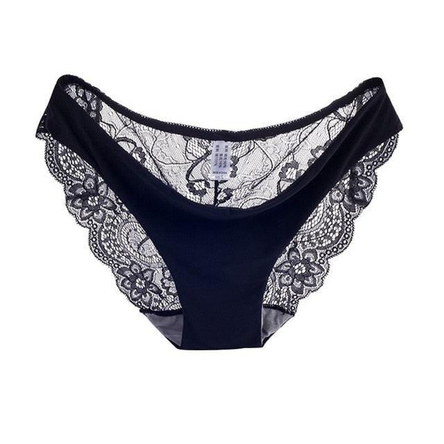 Women Sexy Lace Panties Seamless Cotton Breathable Panty Hollow