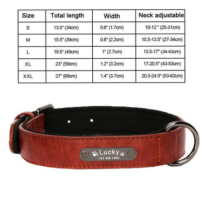 Personalized Dogs Collars - Engraved Name Dog Collar for Large Small Dogs Puppy Custom Dog Name Collars (1W1)(F70)