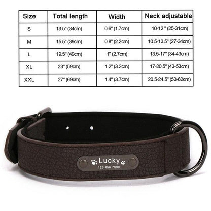 Personalized Dogs Collars - Engraved Name Dog Collar for Large Small Dogs Puppy Custom Dog Name Collars (1W1)(F70)