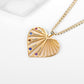 Gorgeous Personalized Love Heart Pendant Necklace - Custom Birthstone Engrave With Any Name Charm Jewelry (1U81)(5JW)