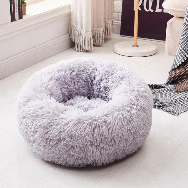 Pet Dog Bed Long Plush Super Soft Pet Bed Kennel Round Dog - House Cat Bed For Dogs Bed (6W3)(4W3)(F74)