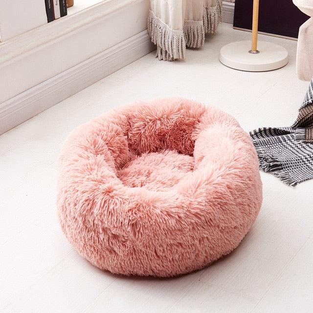 Pet Dog Bed Long Plush Super Soft Pet Bed Kennel Round Dog - House Cat Bed For Dogs Bed (6W3)(4W3)(F74)