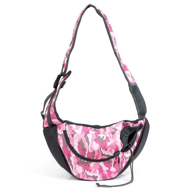 Pet Dog Carrier Outdoor Breathable Travel Handbag - Pouch Mesh Oxford Single Shoulder Bag (2U106)