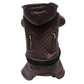 Trending Pet Dog Leather Clothes - Winter Coat Clothes For Small Dogs - Warm Hoodies Dogs Coats Detachable Two-Piece Set (2U69)