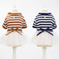 Pet Dog Stripes Pearls Gauze Tutu Dress Skirt - Puppy Cat Princess Dress Clothes (2U69)