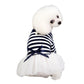 Pet Dog Stripes Pearls Gauze Tutu Dress Skirt - Puppy Cat Princess Dress Clothes (2U69)