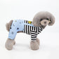 Pet Dog Stripes Rompers - Puppy Jumpsuit Cotton Dog Clothes - Costume Spring Summer Clothing (2U69)