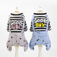 Pet Dog Stripes Rompers - Puppy Jumpsuit Cotton Dog Clothes - Costume Spring Summer Clothing (2U69)