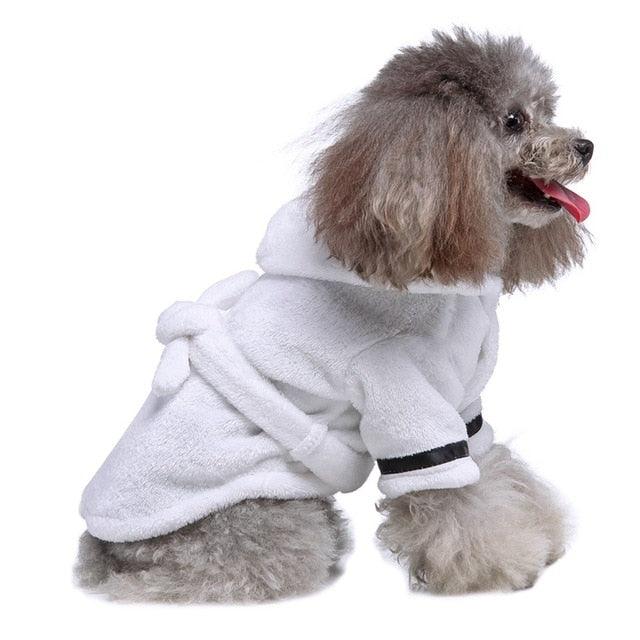 Pet Pajama With Hood Thickened Luxury Soft Cotton Hooded Bathrobe - Quick Drying And Super Absorbent (2U69)