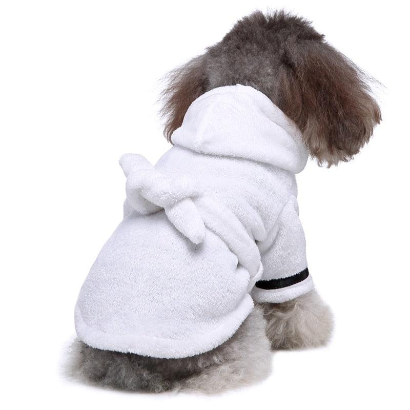 Pet Pajama With Hood Thickened Luxury Soft Cotton Hooded Bathrobe - Quick Drying And Super Absorbent (2U69)