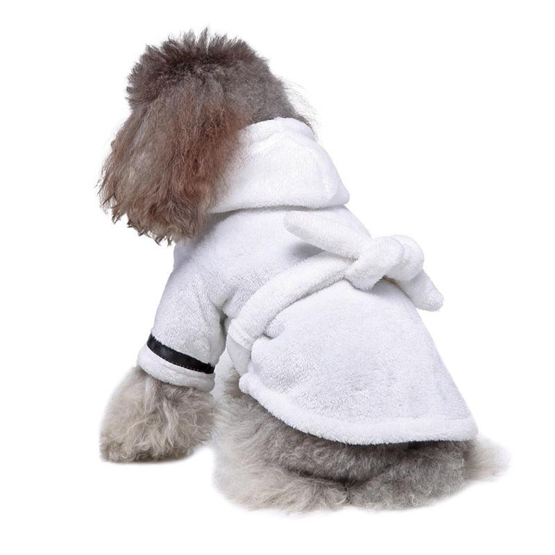 Pet Pajama With Hood Thickened Luxury Soft Cotton Hooded Bathrobe - Quick Drying And Super Absorbent (2U69)