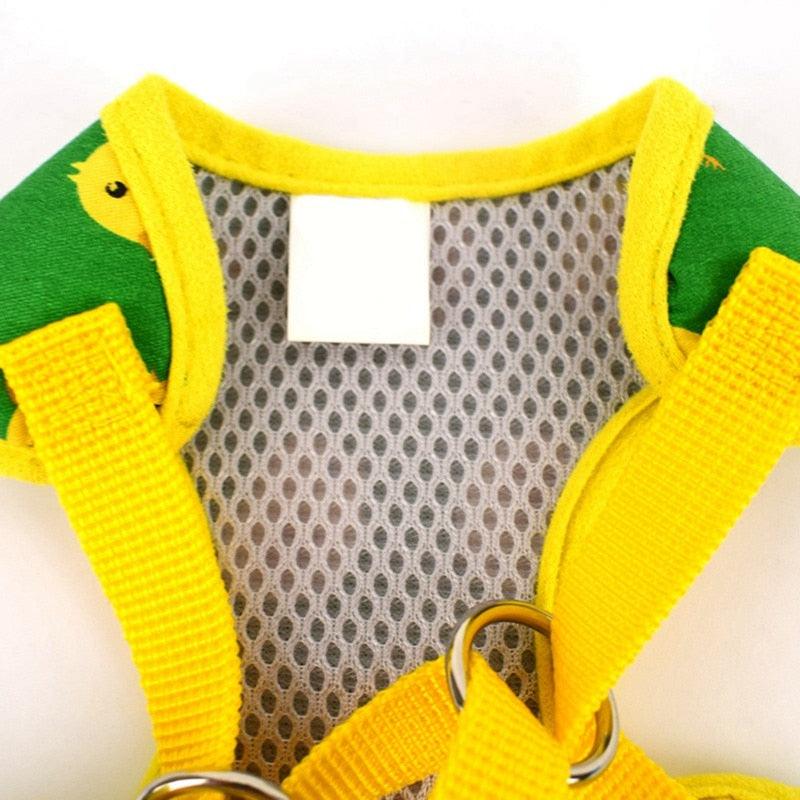 Pet Puppy Dog Cat Adjustable Harness Leash Set - With Cute Patten Pet Cotton Vest for Small Medium Dogs (2U70)