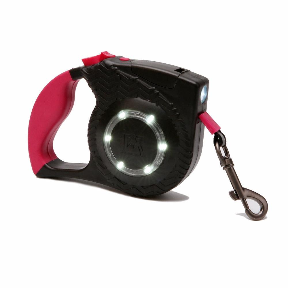 Pet Retractable Dog Cat Leash - LED Flexible Leash Puppy Cat Automatic Lead For Big Dog and Cat (D75)(4W4)(2W1)