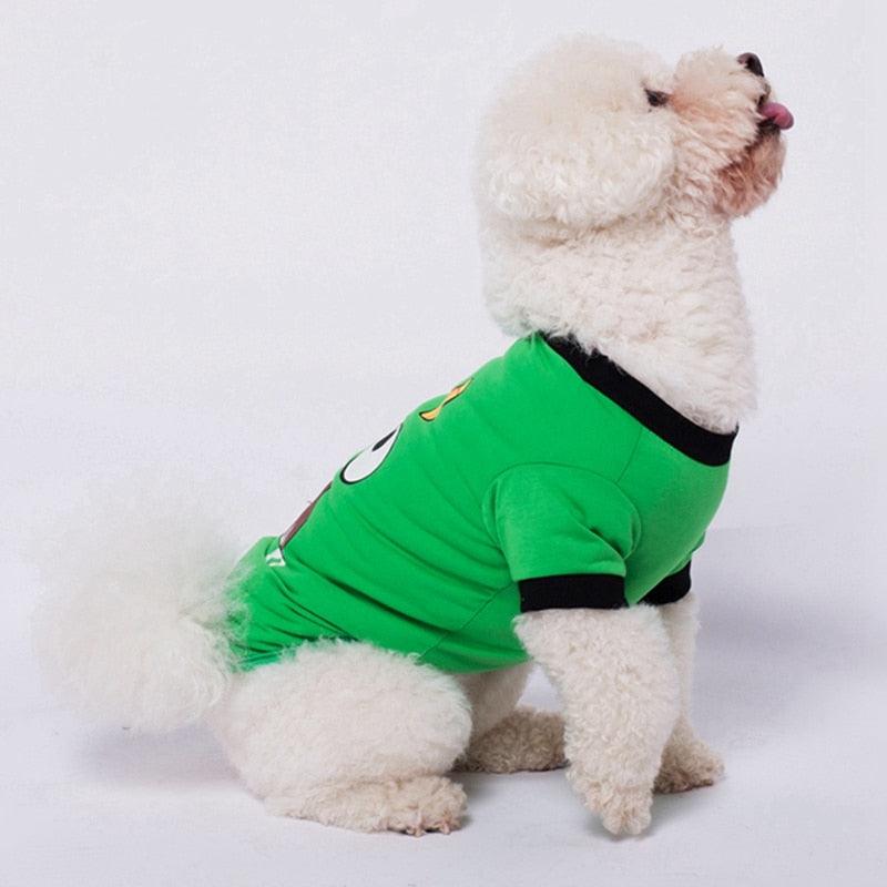 Pet Shirts Printed Puppy Shirt Summer Dog Cool Vest - Cute Dog Clothing Cotton Dog Pullover Soft Sweatshirt (2U69)