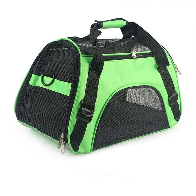 Pet Travel Portable Bag - Outdoor Handbag Puppy Breathable Mesh Carrier Bags - Soft Crossbody Bag For Pet (3U106)
