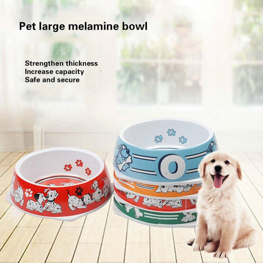 Pet Food Dog Bowl - Round Small Medium And Large Dogs Universal (6W1)1