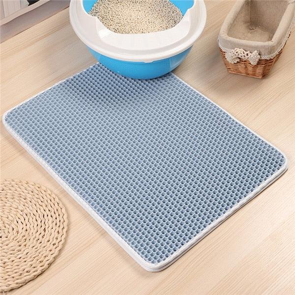 Pets Cats Litter Mat Bed - House Floor Portable Double Layer Bed - Waterproof Home Mat Cat Products (9W3)(F75)