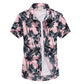 Great Hawaiian Beach Short Sleeve Shirt - Men Summer Fashion Print Tropical Shirt (TM1)(F8)
