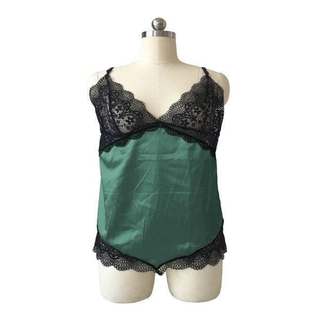 Plus Size 3XL-5XL Women's Sexy Lingerie - Lace Dress Underwear - Sleepwear Nightgowns (2U90)