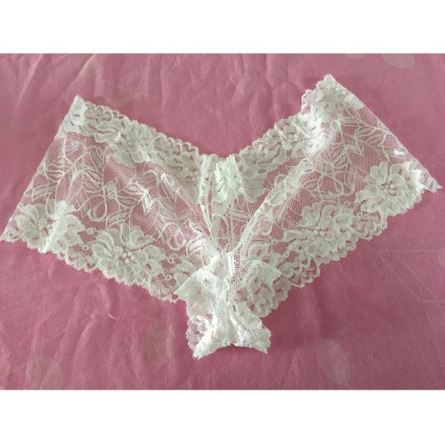 Women Sexy Appeal Underwear - Waist Hollow - Solid Color Printed Panties -No Trace (1U28)(1U29)