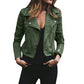 Amazing Winter Women Jacket Coats - Ladies Zipper Pocket Bomber Jacket - Long Sleeve Slim Outwear (2U23)