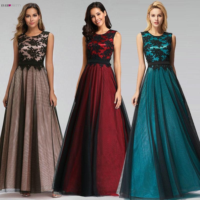 Amazing Elegant A Line O Neck Sleeveless Dress - Formal Gowns For Wedding Party - Plus Size (D18)(WSO3)(WSO2)(WSO5)
