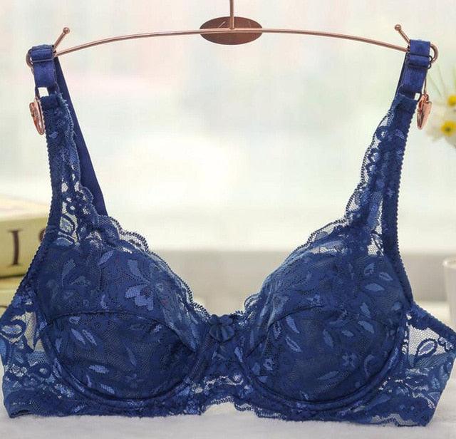 Plus Size Push Up Bra - Sexy Lace Intimate Brassiere - Underwire Bralettes For Women (F6)(6Z2)