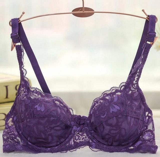 Plus Size Push Up Bra - Sexy Lace Intimate Brassiere - Underwire Bralettes For Women (F6)(6Z2)