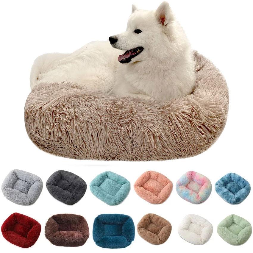 Plush Dog Bed House - Soft Round Dog Winter Pet Cushion Mats For Small Dogs Cats Pet (1U74)