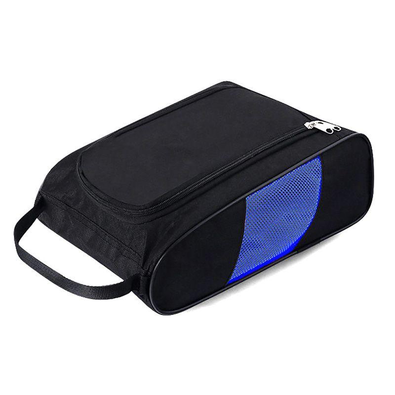 Portable Golf Shoes Bag - Zipper Shoe Case Breathable Water Resistant Carrier Shoe Accessory (2U79)