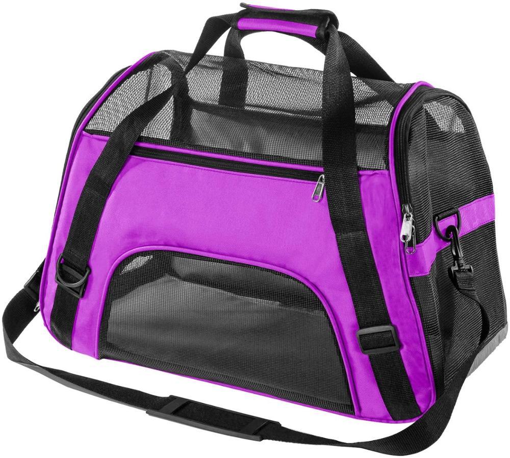 Portable Pet Backpack Messenger Carrier Bags - Cat Dog Carrier Outgoing Travel Breathable Small Pet Handbag (3U106)