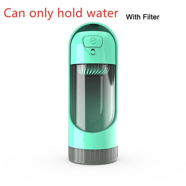 Portable Pet Dog Water Bottle Drinking Bowls - Dog Feeding Water Dispenser Pet Activated Carbon Filter Bowl (6W1)(8W1)(F71)