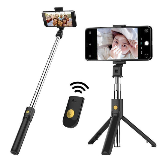 Portable Selfie Stick Mini Tripod Extendable Foldable Monopod With BT Wireless Remote Shutter Stick For any Phone (RS)(1U50)(TLC2)(1U47)